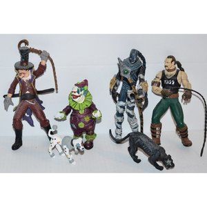Vtg KISS Psycho Circus Action Figures Jester ring Master animal  McFarlane  Lot